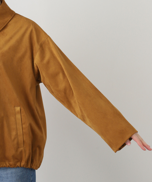 IENA（イエナ）の「フェイクスエードブルゾン（ライダースジャケット・レディース・キャメル・FREE）」の17枚目の写真