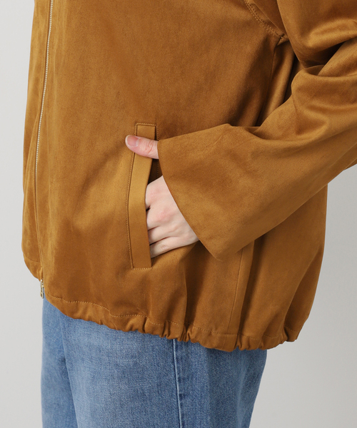 IENA（イエナ）の「フェイクスエードブルゾン（ライダースジャケット・レディース・キャメル・FREE）」の18枚目の写真