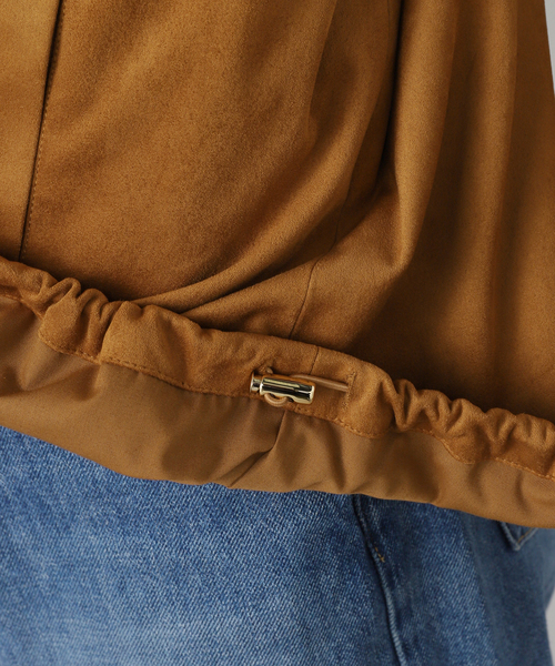 IENA（イエナ）の「フェイクスエードブルゾン（ライダースジャケット・レディース・キャメル・FREE）」の20枚目の写真