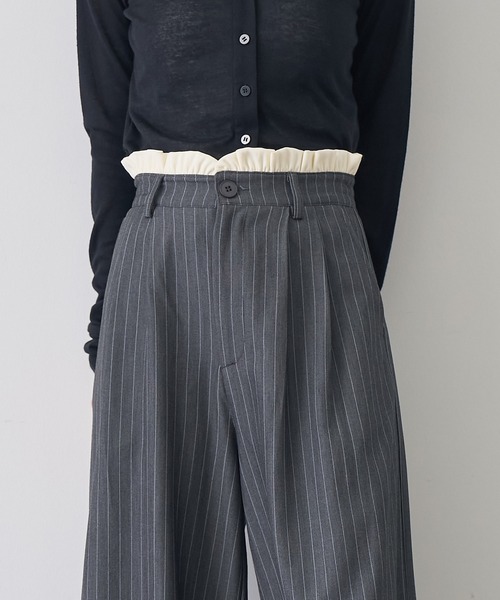 NOGLE（ノグル）の「【NOGLE/ノグル】ウエストフリルレーススラックス（スラックス・レディース・ブラック系/グレー/グレー系/アイボリー系/ブラック・FREE）」の22枚目の写真