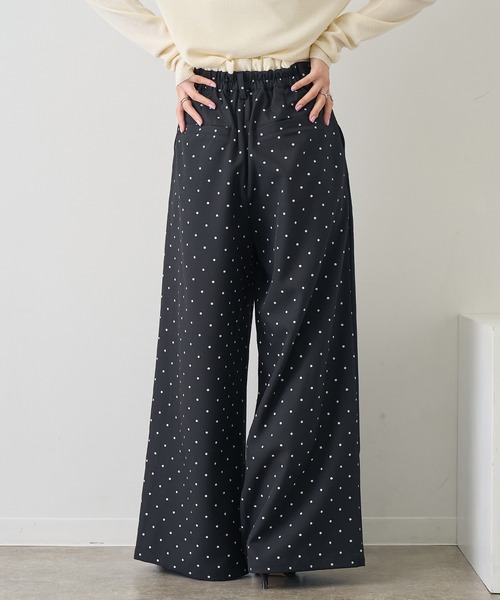 NOGLE（ノグル）の「【NOGLE/ノグル】ウエストフリルレーススラックス（スラックス・レディース・ブラック系/グレー/グレー系/アイボリー系/ブラック・FREE）」の13枚目の写真