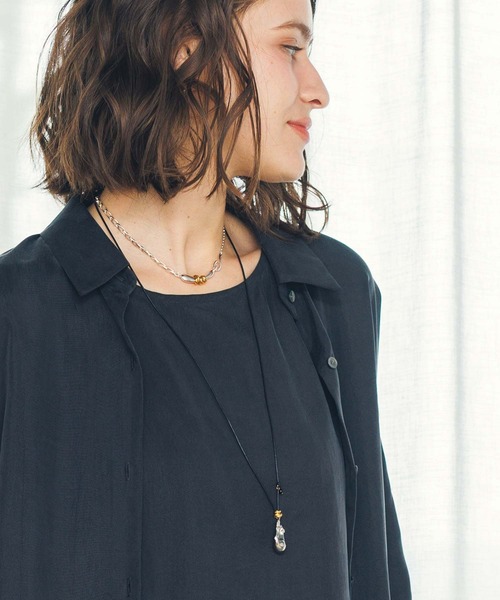 Gready Brilliant(グレディブリリアン)の「Oysterネックレス(ネックレス・レディース・シルバー×ゴールド・FREE)」の16枚目の写真