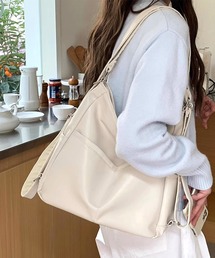 荷物の多い日もスマートに◎ソフトタッチ2WAYリュックショルダーバッグ
