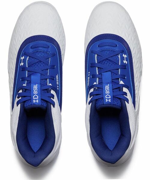 UNDER ARMOUR(アンダーアーマー)の「UAリードオフ ロー ラバーモールド ジュニア3.0(ベースボール/キッズ)(スニーカー・キッズ・ブルー・22.0cm/21.5cm/20.0cm/23.5cm/21.0cm/20.5cm)」の3枚目の写真