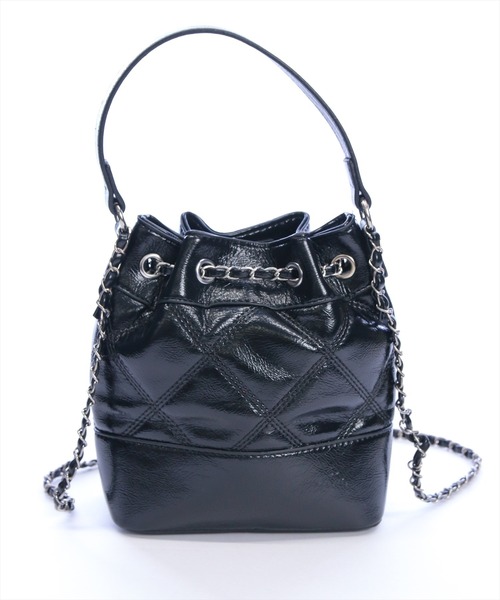 clear（クリア）の「キルティング巾着2WAYバッグ［大人 カジュアル 着回し力抜群］≪新作≫（ハンドバッグ・レディース・アイボリー/ブラック・F）」の6枚目の写真