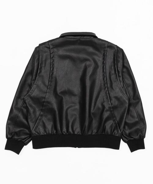 LUCY（ルーシー）の「LUCY/【26年春新作】PUタックボンバージャケット（ライダースジャケット・メンズ・ブラック・MEDIUM/LARGE）」の18枚目の写真