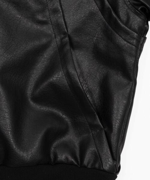 LUCY（ルーシー）の「LUCY/【26年春新作】PUタックボンバージャケット（ライダースジャケット・メンズ・ブラック・MEDIUM/LARGE）」の22枚目の写真