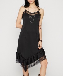 LAGUA GEM（ラグアジェム）の「SATIN LACE CAMI ワンピース（ワンピース）」