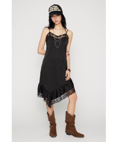 LAGUA GEM（ラグアジェム）の「SATIN LACE CAMI ワンピース（ワンピース・レディース・ブラック/オフホワイト/カーキ・SMALL/MEDIUM）」の19枚目の写真