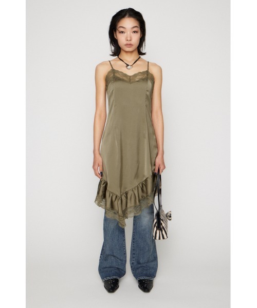 LAGUA GEM(ラグアジェム)の「SATIN LACE CAMI ワンピース(ワンピース・レディース・ブラック/オフホワイト/カーキ・SMALL/MEDIUM)」の22枚目の写真