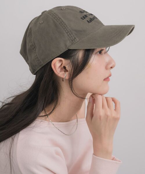 RETRO GIRL（レトロガール）の「刺繍入りウォッシュキャップ（キャップ・レディース・ピンク/オフホワイト/チャコールグレー/ブルー・ONE SIZE）」の15枚目の写真