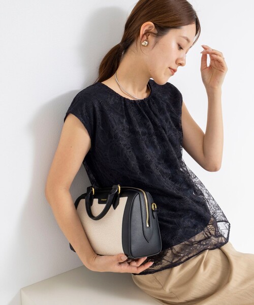 NOLLEY’S(ノーリーズ)の「ウォッシャブルレースレイヤードブラウス(シャツ/ブラウス・レディース・ブラック/ネイビー/ホワイト・38)」の17枚目の写真