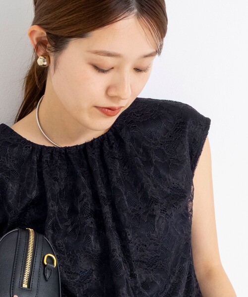 NOLLEY’S(ノーリーズ)の「ウォッシャブルレースレイヤードブラウス(シャツ/ブラウス・レディース・ブラック/ネイビー/ホワイト・38)」の18枚目の写真