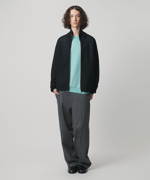 MONKEY TIME（モンキータイム）の「ウォッシュド ワッフル クルーネック（スウェット・メンズ・ブラック/ターコイズブルー・L/M/S/XL）」の13枚目の写真