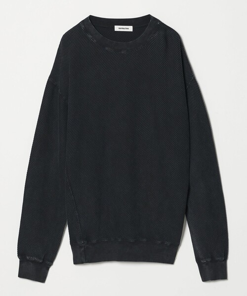 MONKEY TIME（モンキータイム）の「ウォッシュド ワッフル クルーネック（スウェット・メンズ・ブラック/ターコイズブルー・L/M/S/XL）」の18枚目の写真