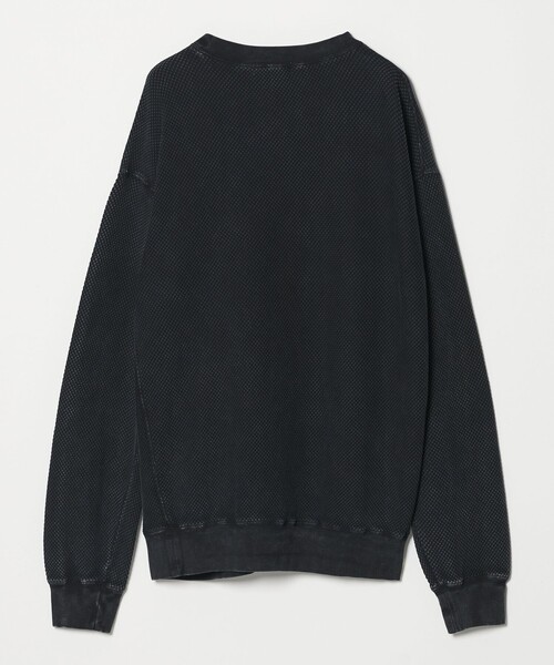 MONKEY TIME（モンキータイム）の「ウォッシュド ワッフル クルーネック（スウェット・メンズ・ブラック/ターコイズブルー・L/M/S/XL）」の19枚目の写真