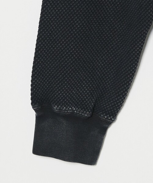 MONKEY TIME（モンキータイム）の「ウォッシュド ワッフル クルーネック（スウェット・メンズ・ブラック/ターコイズブルー・L/M/S/XL）」の21枚目の写真