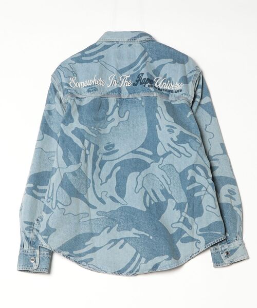 AAPE BY A BATHING APE（エーエイプバイアベイシングエイプ）の「AAPE DENIM LONG SLEEVE SHIRT(camouflage)（シャツ/ブラウス・メンズ・ブルー系その他2・MEDIUM/LARGE/X-LARGE/SMALL）」の6枚目の写真