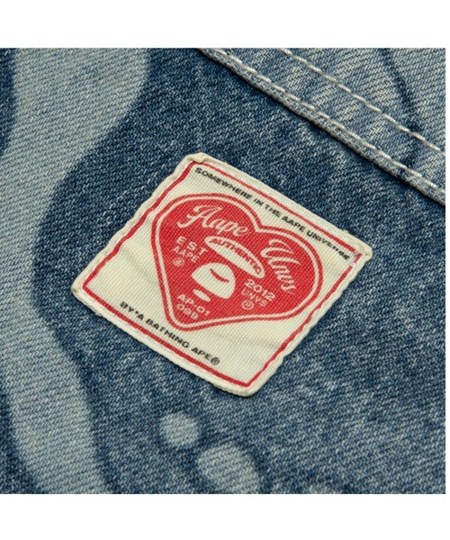 AAPE BY A BATHING APE（エーエイプバイアベイシングエイプ）の「AAPE DENIM LONG SLEEVE SHIRT(camouflage)（シャツ/ブラウス・メンズ・ブルー系その他2・MEDIUM/LARGE/X-LARGE/SMALL）」の3枚目の写真