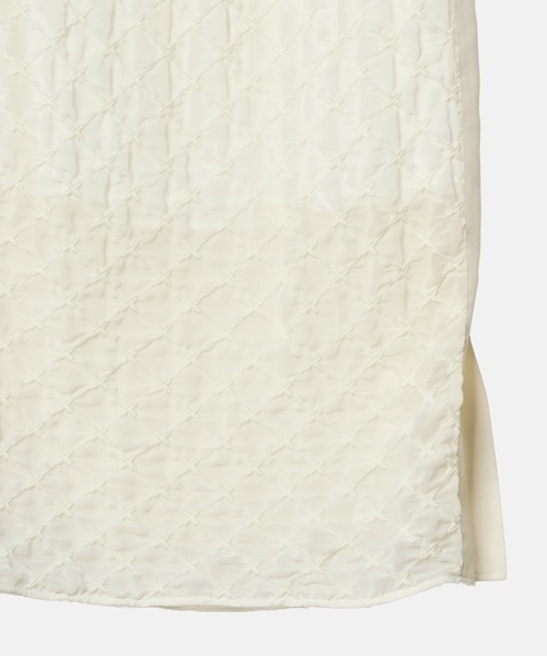 LE CIEL BLEU（ルシェルブルー）の「シフォンシュリンクレースペンシルスカート / Chiffon Shrink Lace Pencil Skirt（スカート・レディース・ホワイト/ブラック・34/36/38）」の11枚目の写真