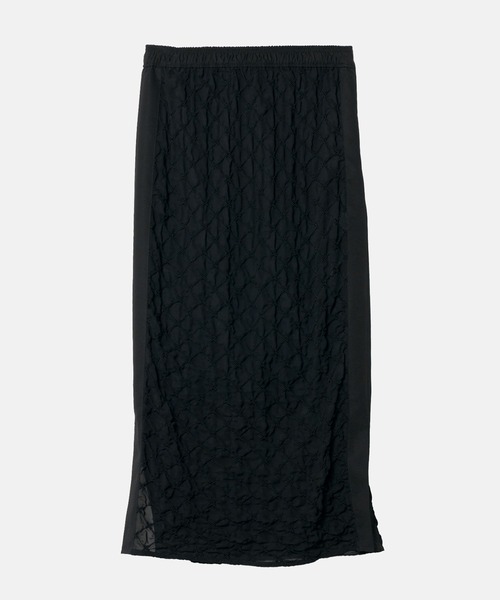 LE CIEL BLEU（ルシェルブルー）の「シフォンシュリンクレースペンシルスカート / Chiffon Shrink Lace Pencil Skirt（スカート・レディース・ホワイト/ブラック・34/36/38）」の19枚目の写真