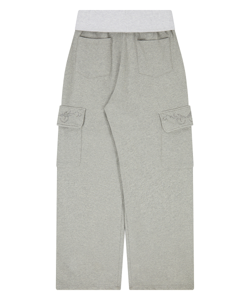 LUVISTRUE(ラヴイズトゥルー)の「EL DAMAGE COLORING TRAINING PANTS(GRAY)(スウェットパンツ・レディース・その他・FREE)」の3枚目の写真