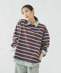 GLOBAL WORK | ヘビロッTEEボーダー長袖/636713(Tシャツ/カットソー)