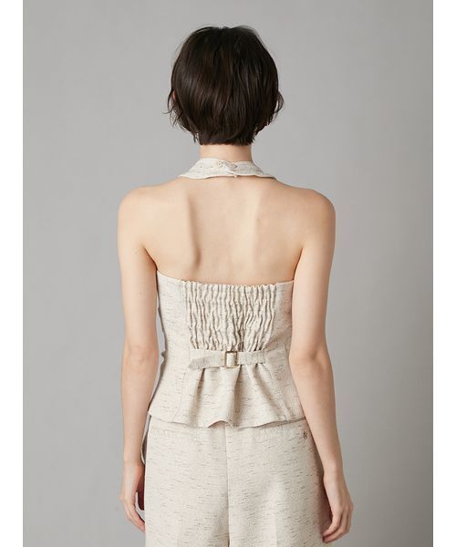 LILY BROWN（リリーブラウン）の「オーナメント釦ホルタージレ（その他トップス・レディース・ベージュ/グレー/ブルー・F）」の6枚目の写真