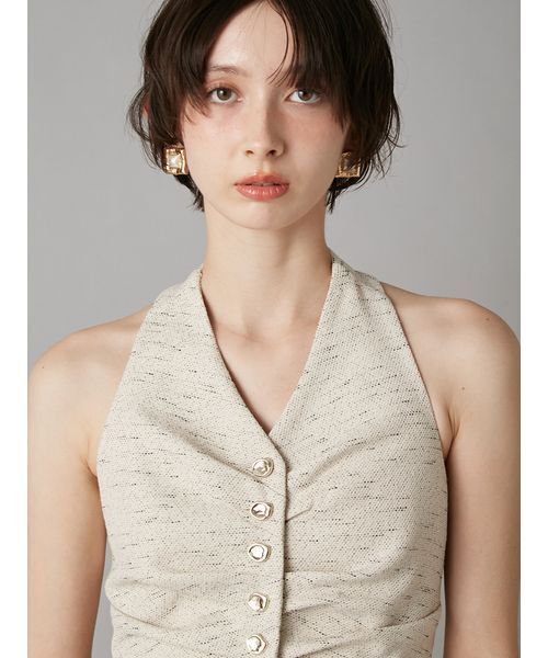 LILY BROWN（リリーブラウン）の「オーナメント釦ホルタージレ（その他トップス・レディース・ベージュ/グレー/ブルー・F）」の8枚目の写真