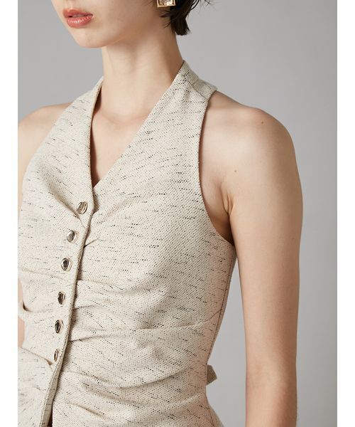 LILY BROWN（リリーブラウン）の「オーナメント釦ホルタージレ（その他トップス・レディース・ベージュ/グレー/ブルー・F）」の9枚目の写真