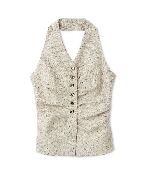 LILY BROWN（リリーブラウン）の「オーナメント釦ホルタージレ（その他トップス・レディース・ベージュ/グレー/ブルー・F）」の15枚目の写真