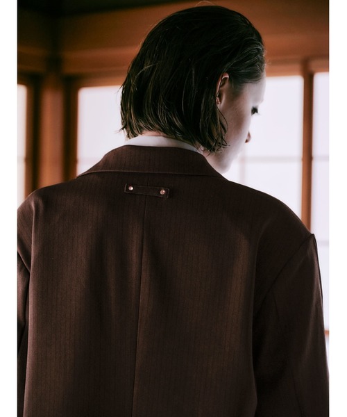 セール】【TAJEN:T】TUCK DESIGN STUDS TAILORED JACKET/ タック
