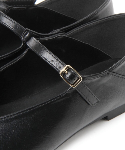 studio CLIP（スタディオクリップ）の「【抗菌防臭/クッションインソール】2WAYワンストラップバブーシュ（パンプス・レディース・オフホワイト/ブラック・MEDIUM/LARGE）」の8枚目の写真