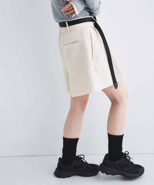 CODE A（コードエー）の「arc short pants（その他パンツ・レディース・ブラック/ライトベージュ・34/36）」の16枚目の写真