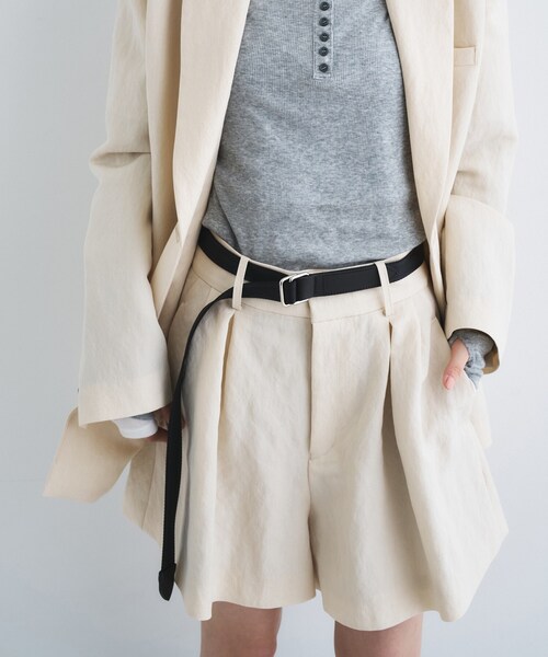 CODE A（コードエー）の「arc short pants（その他パンツ・レディース・ブラック/ライトベージュ・34/36）」の13枚目の写真