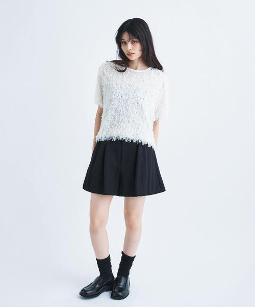 CODE A（コードエー）の「arc short pants（その他パンツ・レディース・ブラック/ライトベージュ・34/36）」の9枚目の写真