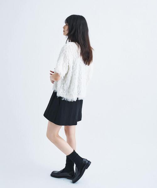 CODE A（コードエー）の「arc short pants（その他パンツ・レディース・ブラック/ライトベージュ・34/36）」の8枚目の写真
