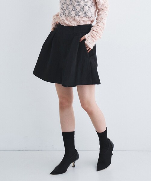 CODE A（コードエー）の「arc short pants（その他パンツ・レディース・ブラック/ライトベージュ・34/36）」の7枚目の写真