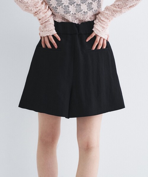 CODE A（コードエー）の「arc short pants（その他パンツ・レディース・ブラック/ライトベージュ・34/36）」の6枚目の写真