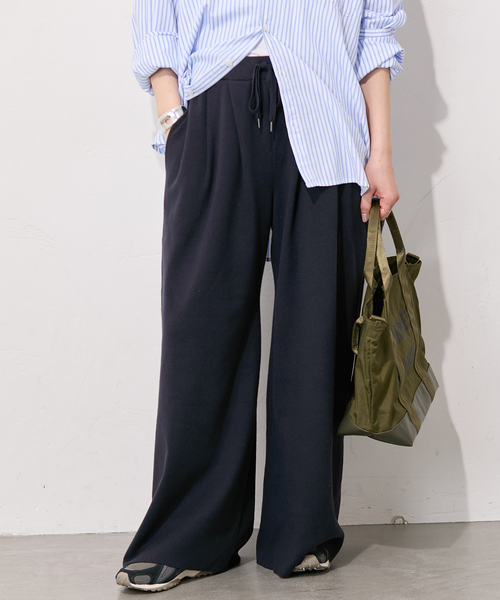 コットンシルクミックスタックワイドパンツ コットンシルクミックスタックワイドパンツ（その他パンツ）｜JOURNAL