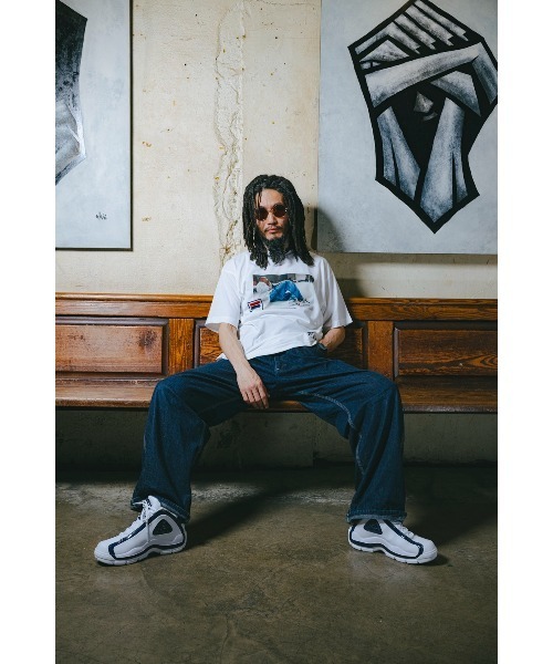 FILA(フィラ)の「S/S PHOTO TEE01 / 2PACフォトTシャツ(Tシャツ/カットソー・メンズ・ネイビー/ホワイト・M/S/XL/L)」の1枚目の写真