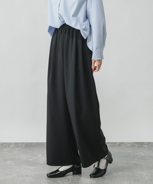 GLOBAL WORK(グローバルワーク)の「ギャザーイージーワイドパンツ/632953(その他パンツ・レディース・ブラック/ブラウン/ダークブラウン・MEDIUM/SMALL/LARGE)」の7枚目の写真