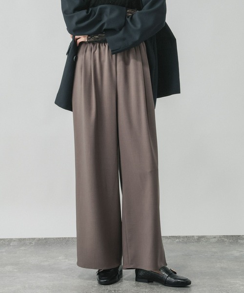 GLOBAL WORK(グローバルワーク)の「ギャザーイージーワイドパンツ/632953(その他パンツ・レディース・ブラック/ブラウン/ダークブラウン・MEDIUM/SMALL/LARGE)」の11枚目の写真