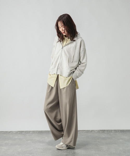 GLOBAL WORK(グローバルワーク)の「ギャザーイージーワイドパンツ/632953(その他パンツ・レディース・ブラック/ブラウン/ダークブラウン・MEDIUM/SMALL/LARGE)」の12枚目の写真