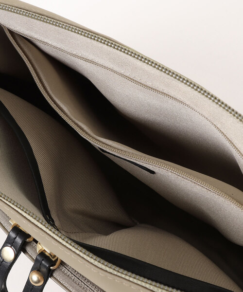 zucchero filato(ズッケロフィラート)の「ナイロン×レザー 財布 ショルダーバッグ 軽量 撥水 耐久性 11104(ショルダーバッグ・レディース・ベージュ/ブラック/グレー・FREE)」の9枚目の写真