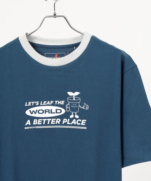 BENCH(ベンチ)の「Bench コットン プリント半袖TEEシャツ(Tシャツ/カットソー・メンズ・グレー/ベージュ系1/ベージュ系/ベージュ/ブラック/ホワイト/チャコールグレー/ネイビー/パープル/ホワイト系3/ホワイト系2/ホワイト系1/ホワイト系/ダークインディゴブルー/オールドローズ系/グリーン/ブルー/レッド/ネイビー系/グリーン系/ベージュ系2・L/M/XL)」の15枚目の写真