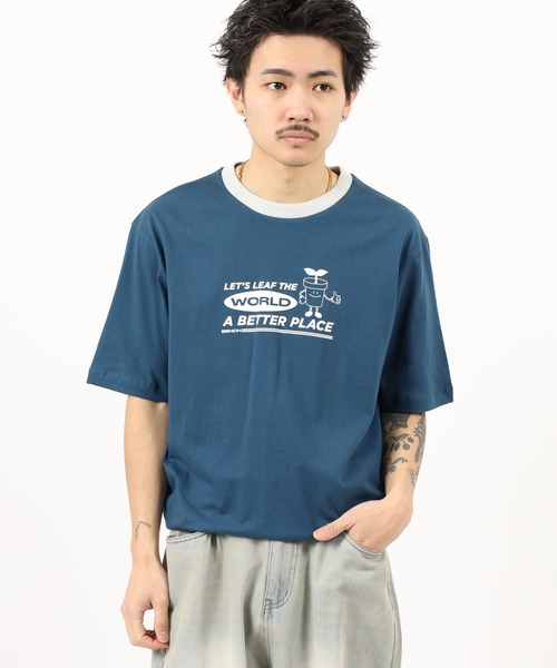 BENCH(ベンチ)の「Bench コットン プリント半袖TEEシャツ(Tシャツ/カットソー・メンズ・グレー/ベージュ系1/ベージュ系/ベージュ/ブラック/ホワイト/チャコールグレー/ネイビー/パープル/ホワイト系3/ホワイト系2/ホワイト系1/ホワイト系/ダークインディゴブルー/オールドローズ系/グリーン/ブルー/レッド/ネイビー系/グリーン系/ベージュ系2・L/M/XL)」の22枚目の写真