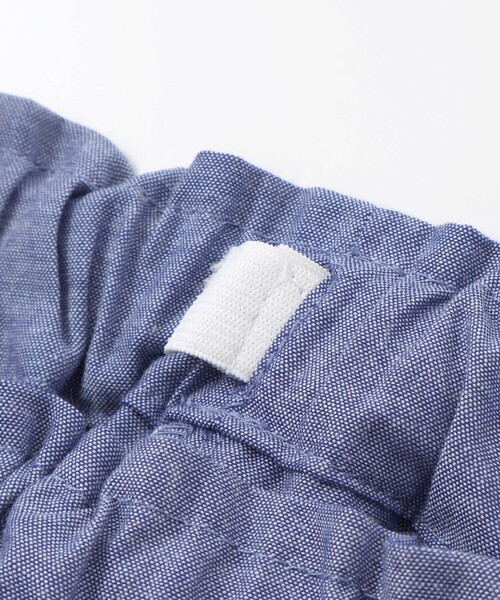 BeBe Petits Pois Vert（ベベプチポワヴェール）の「【店舗限定】ダンガリーブラウス＋ショートパンツセットアップ(95～150㎝)（セットアップ・キッズ・ブルー/レッド・110cm/130cm/140cm/120cm/150cm/100cm/95cm）」の22枚目の写真