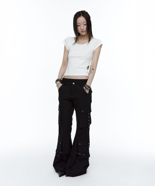 ROUGHNECK(ラフネック)の「アスキー クロス ヘンリーネック Tシャツ ホワイト(Tシャツ/カットソー・レディース・その他・SMALL/MEDIUM)」の6枚目の写真