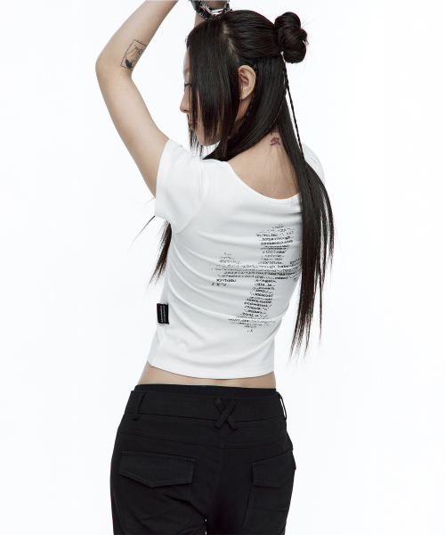 ROUGHNECK(ラフネック)の「アスキー クロス ヘンリーネック Tシャツ ホワイト(Tシャツ/カットソー・レディース・その他・SMALL/MEDIUM)」の10枚目の写真